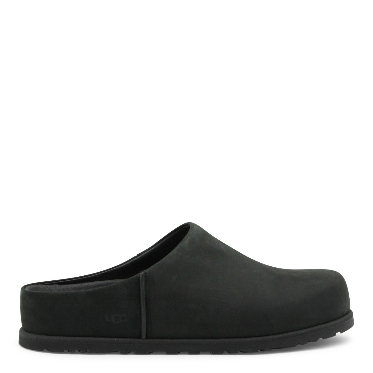 BLACK LEATHER FLATS