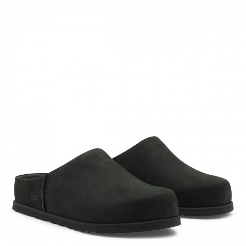 BLACK LEATHER FLATS 2