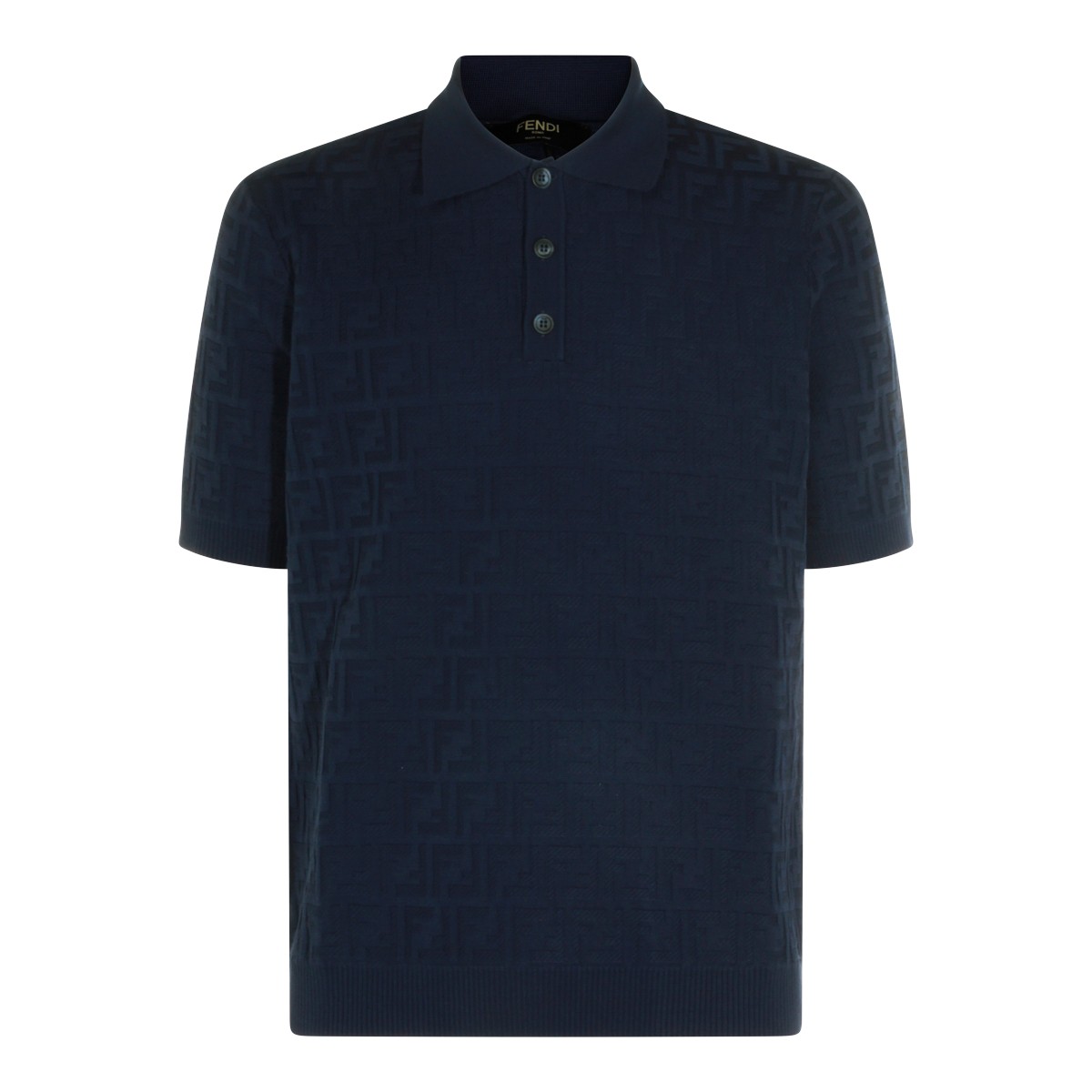 BLUE COTTON POLO SHIRT