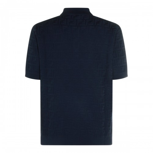 BLUE COTTON POLO SHIRT