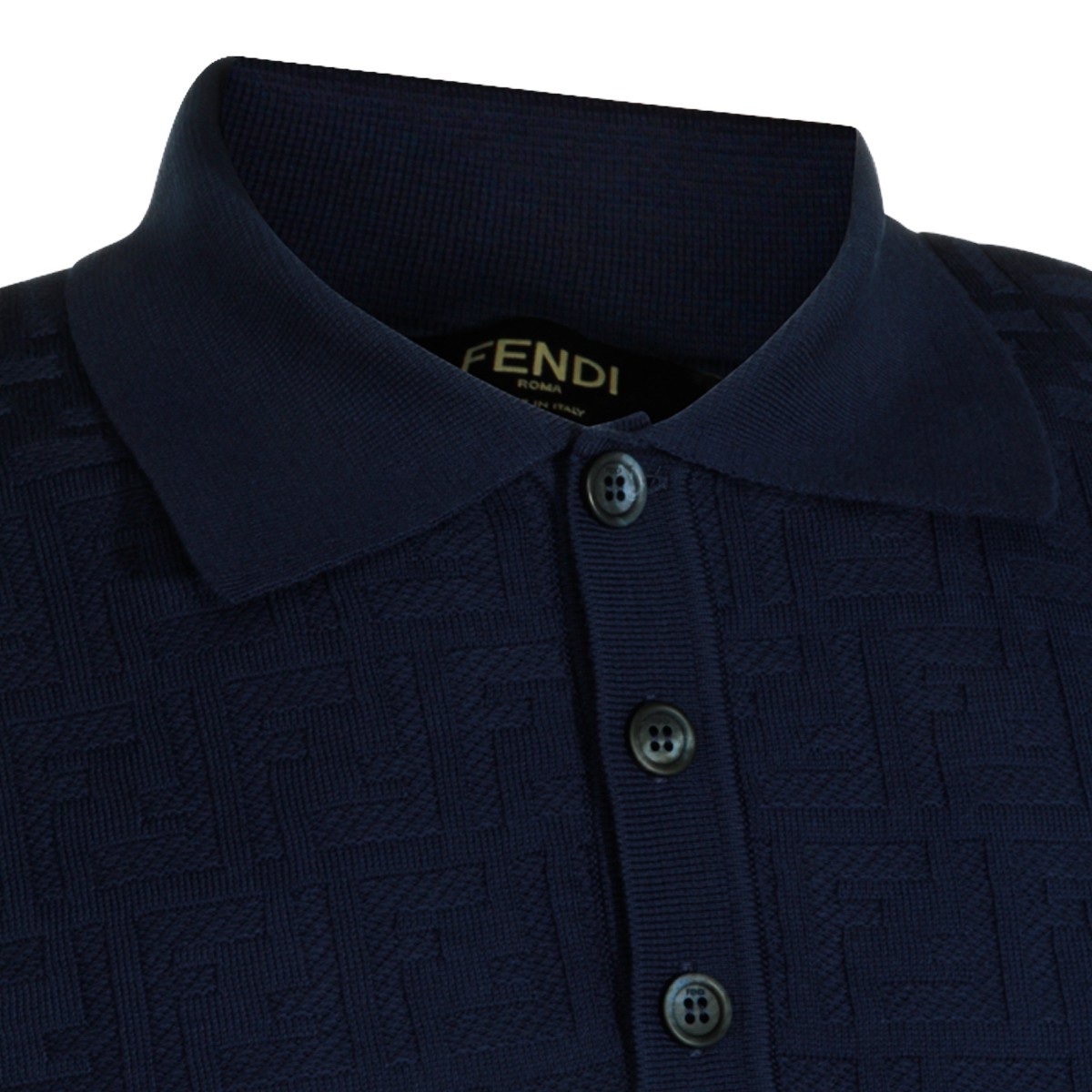 BLUE COTTON POLO SHIRT