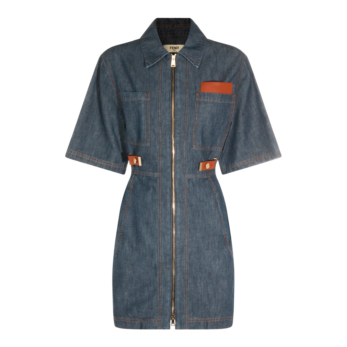 BLUE COTTON DRESS