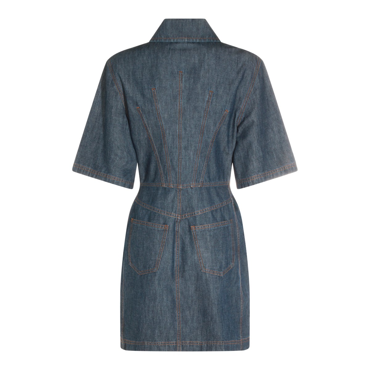 BLUE COTTON DRESS