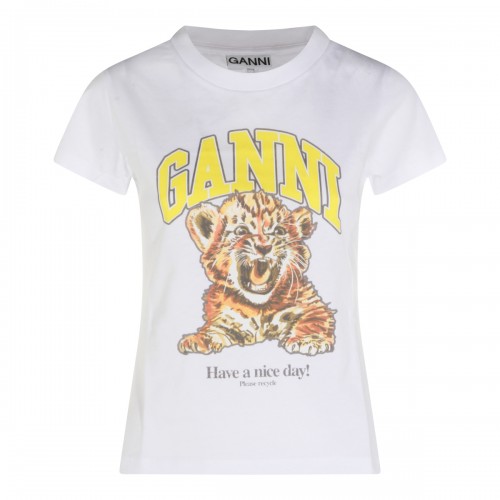 WHITE COTTON T-SHIRT