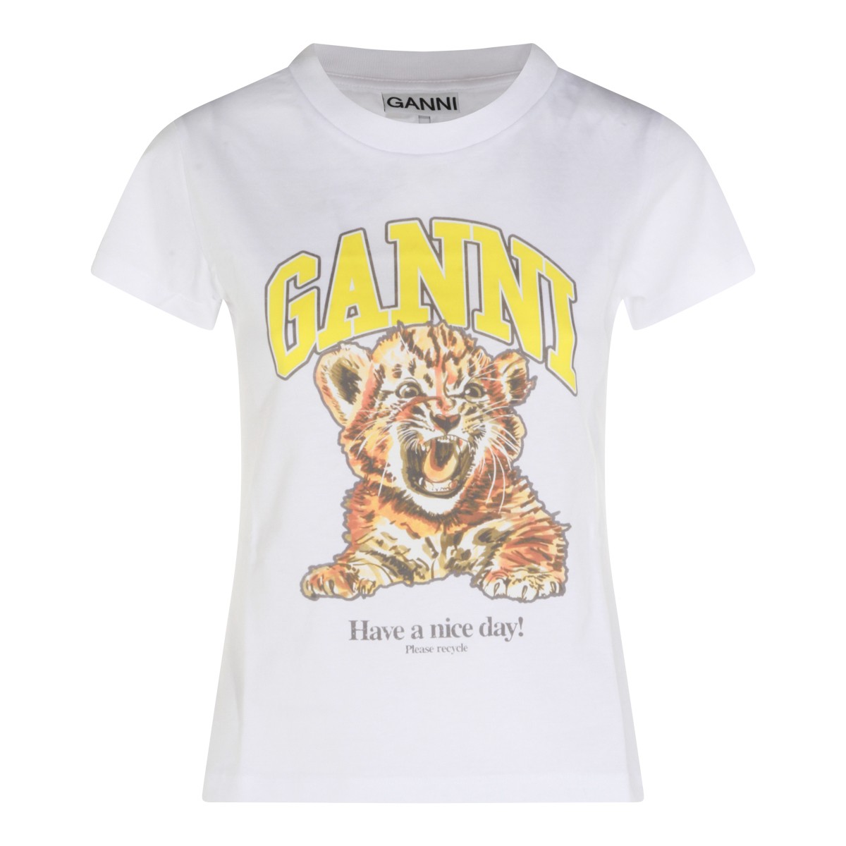 WHITE COTTON T-SHIRT