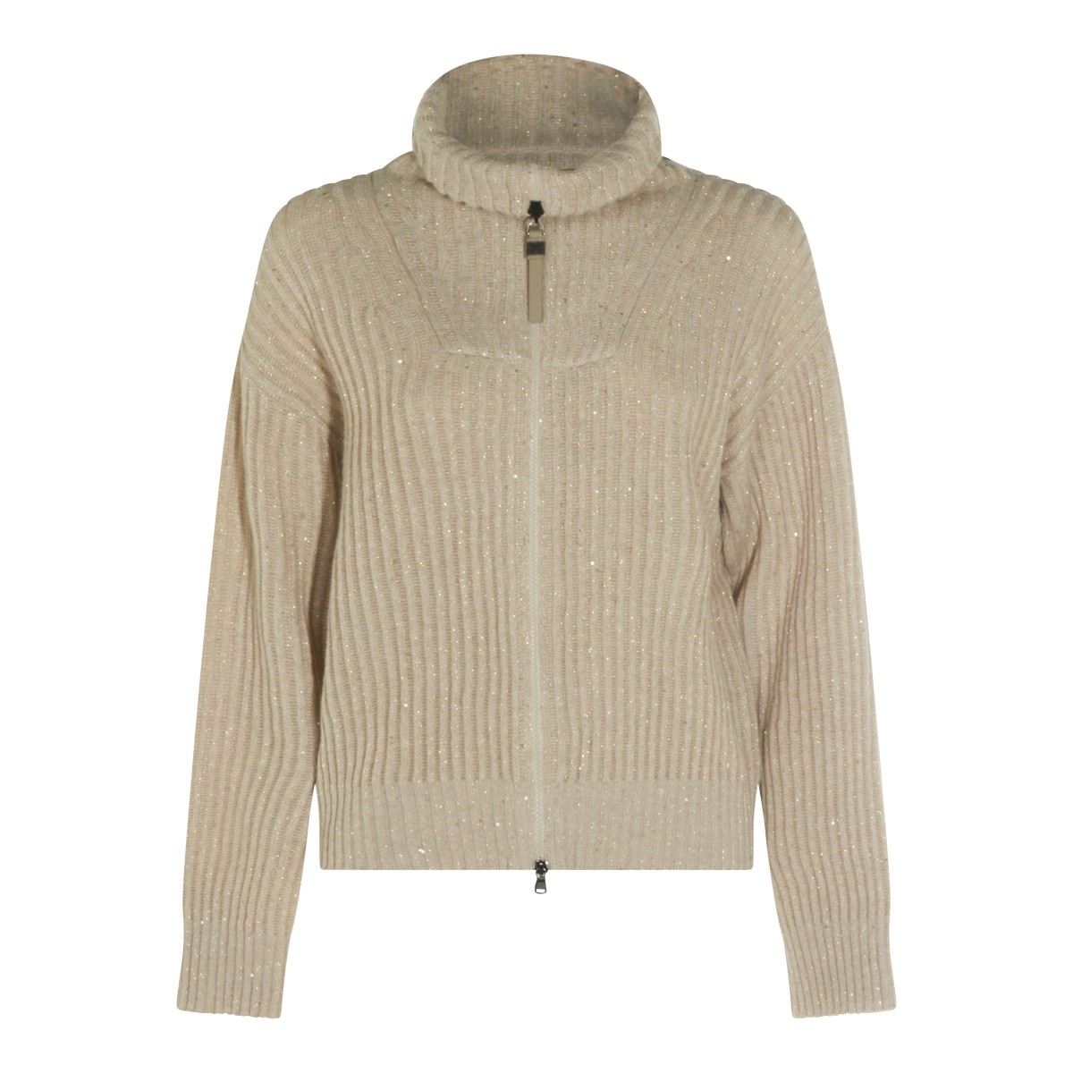 BEIGE WOOL KNITWEAR