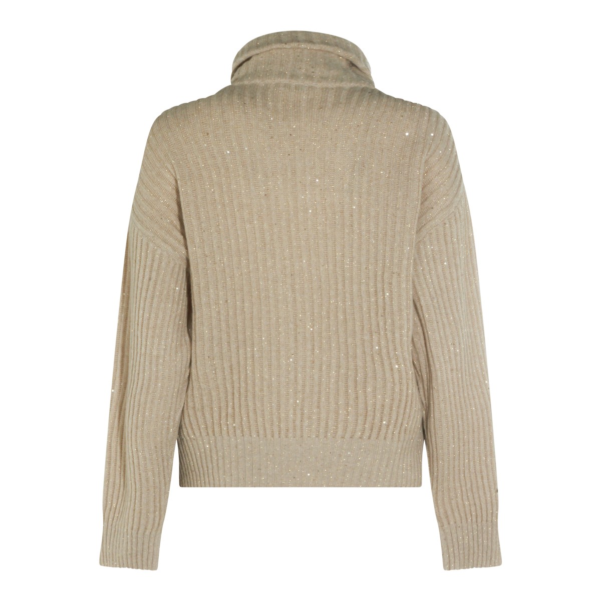 BEIGE WOOL KNITWEAR