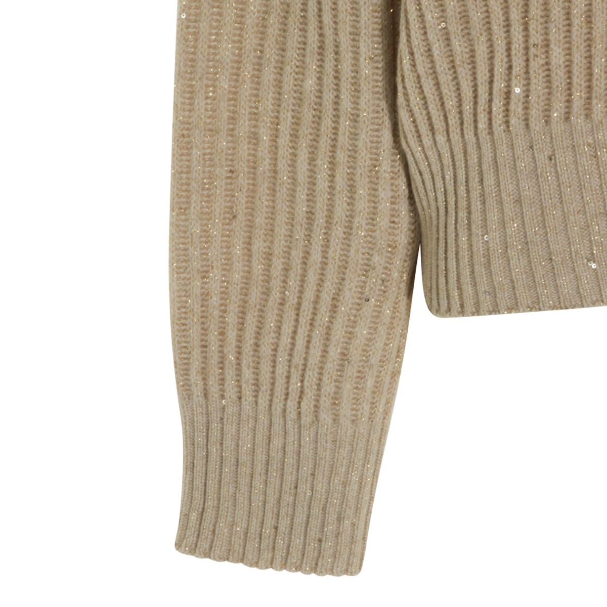 BEIGE WOOL KNITWEAR