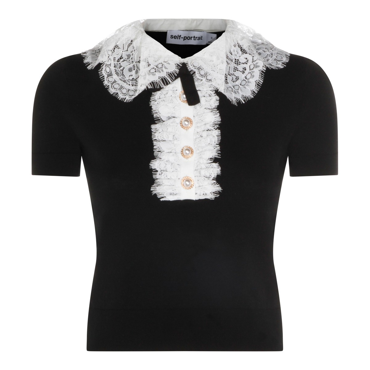 BLACK WOOL KNITWEAR