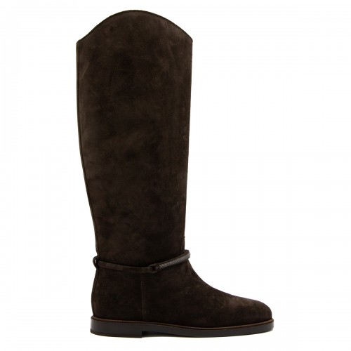 BROWN LEATHER BOOTS