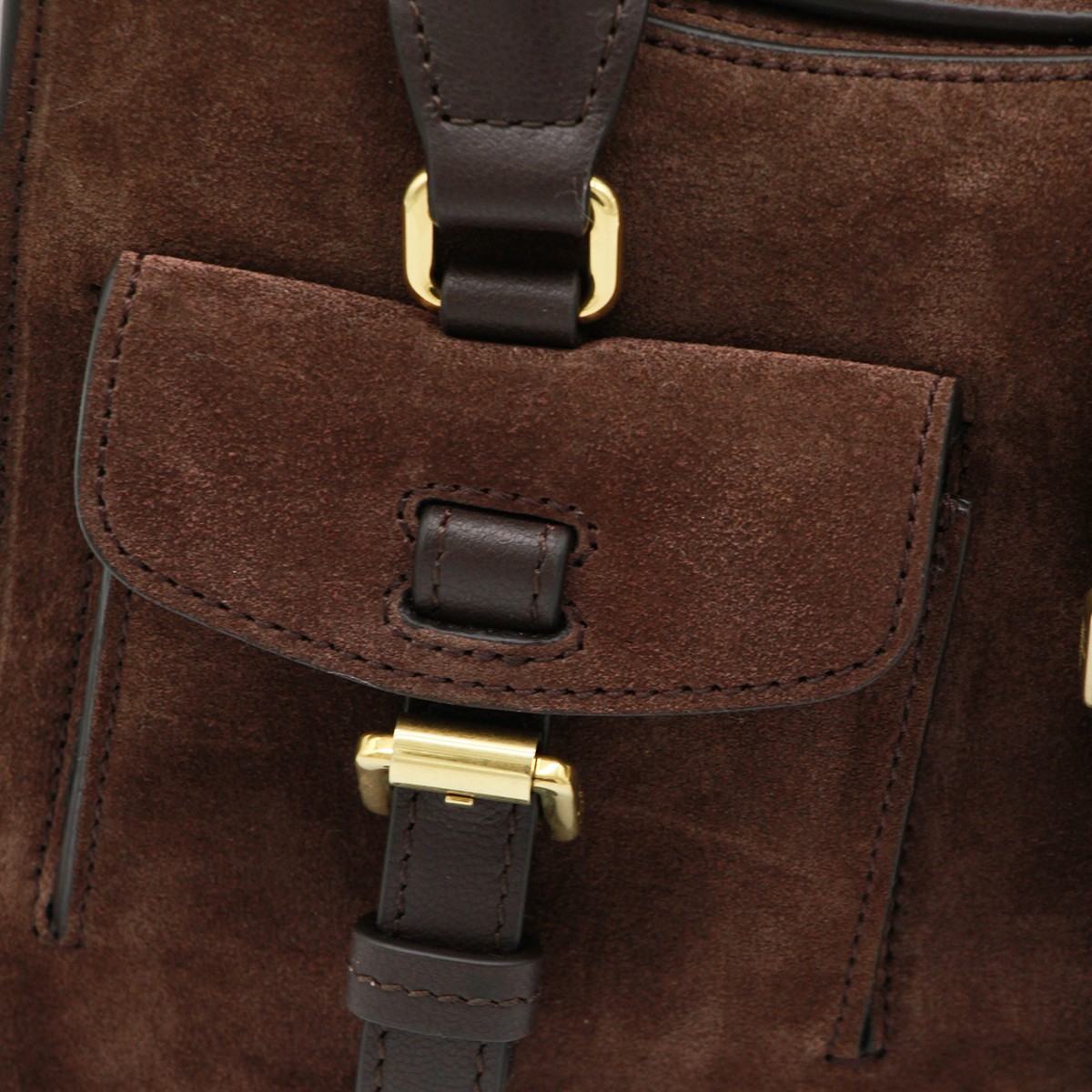 BROWN LEATHER ROXANNE SMALL TOP...