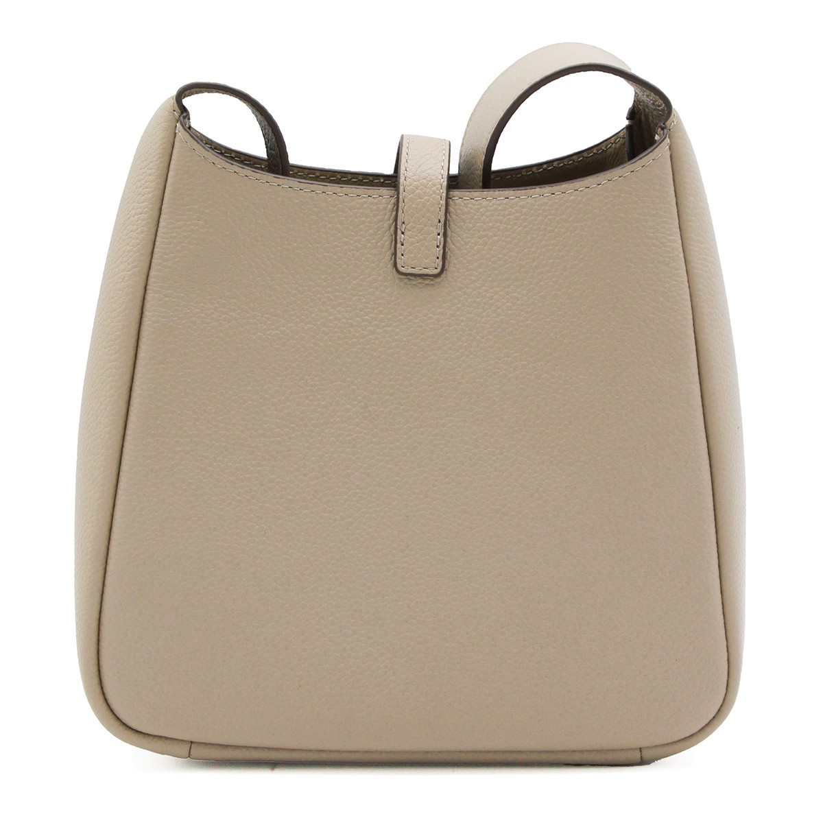 BEIGE LEATHER MILLER SWING SHOULDER BAG