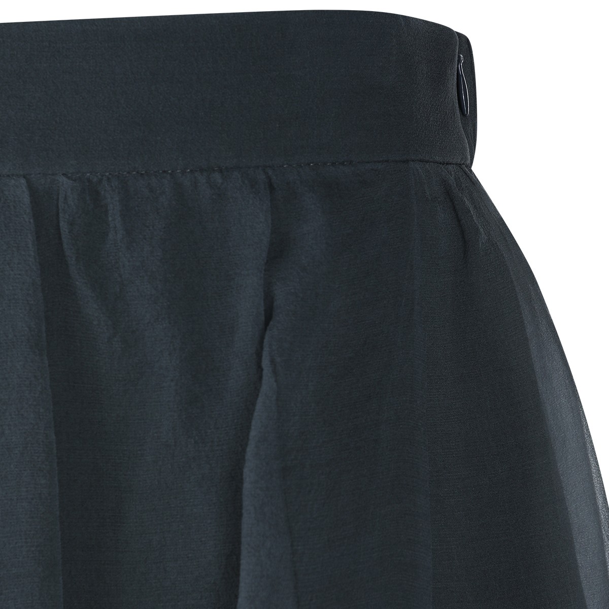 DARK GREY SILK SKIRT
