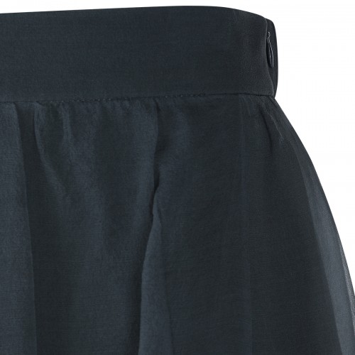 DARK GREY SILK SKIRT