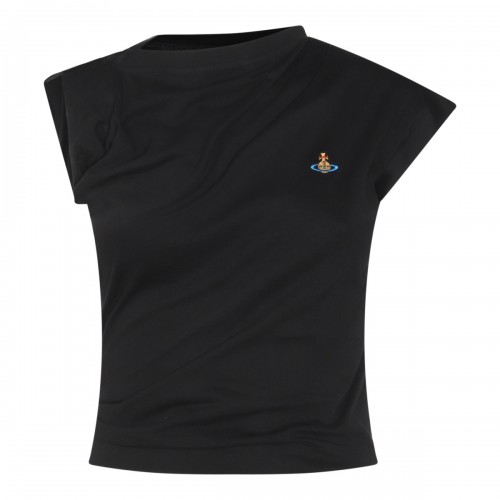 BLACK COTTON HEBO TOP