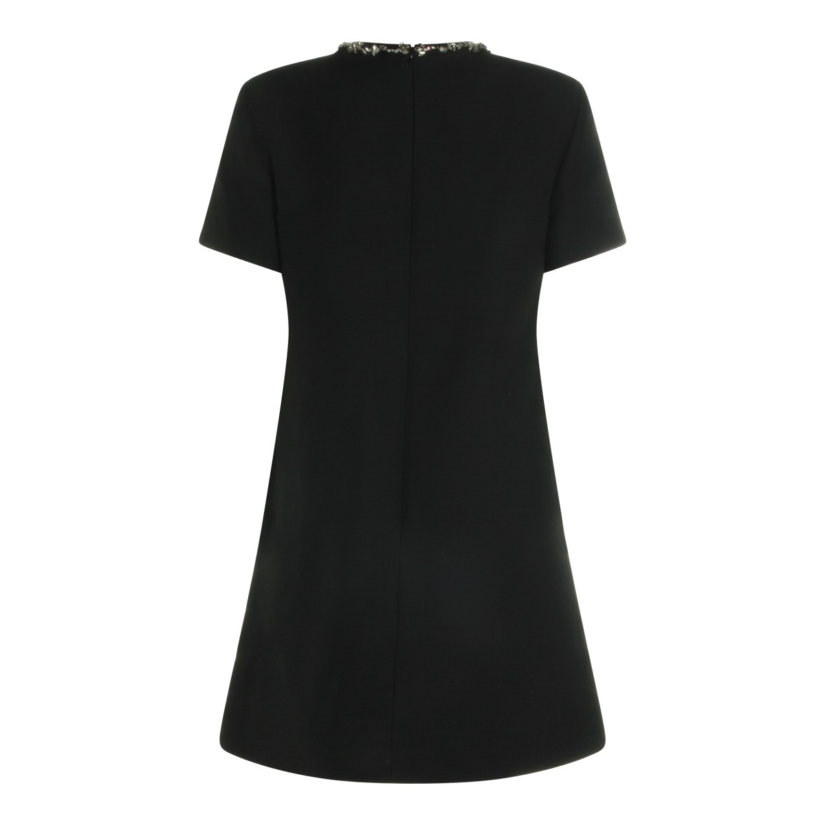 BLACK WOOL DRESS