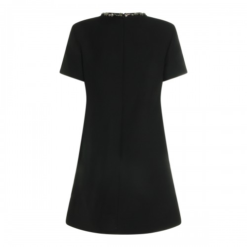 BLACK WOOL DRESS