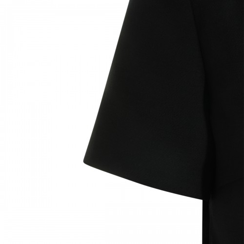 BLACK WOOL DRESS