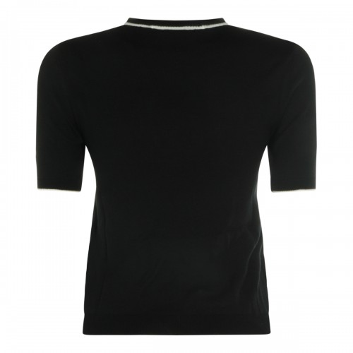 BLACK WOOL KNITWEAR
