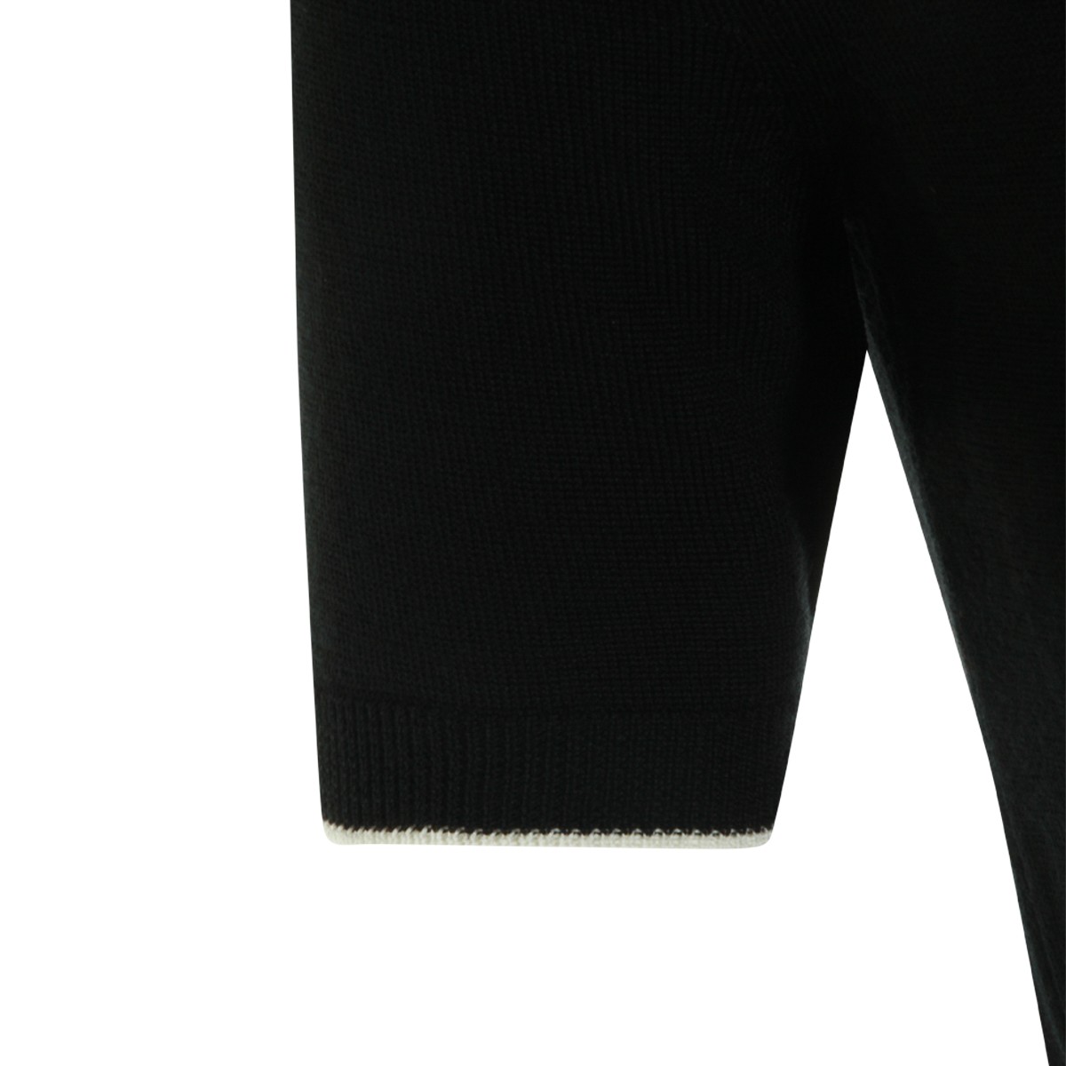 BLACK WOOL KNITWEAR