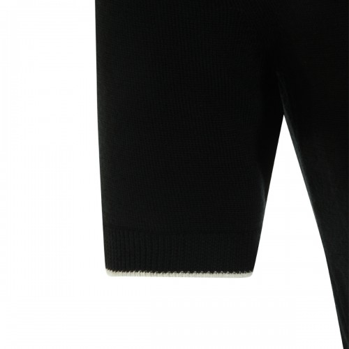 BLACK WOOL KNITWEAR