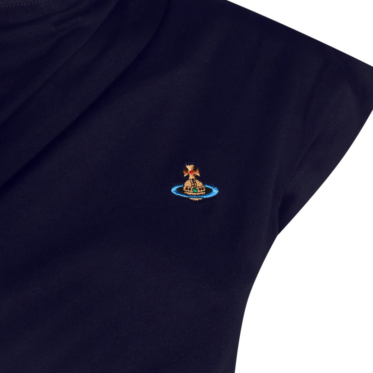 NAVY COTTON HEBO TOP