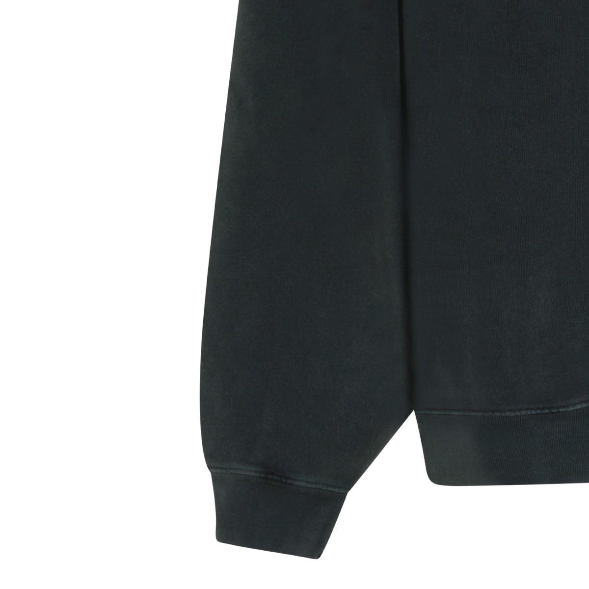 BLACK COTTON SWEATSHIRT