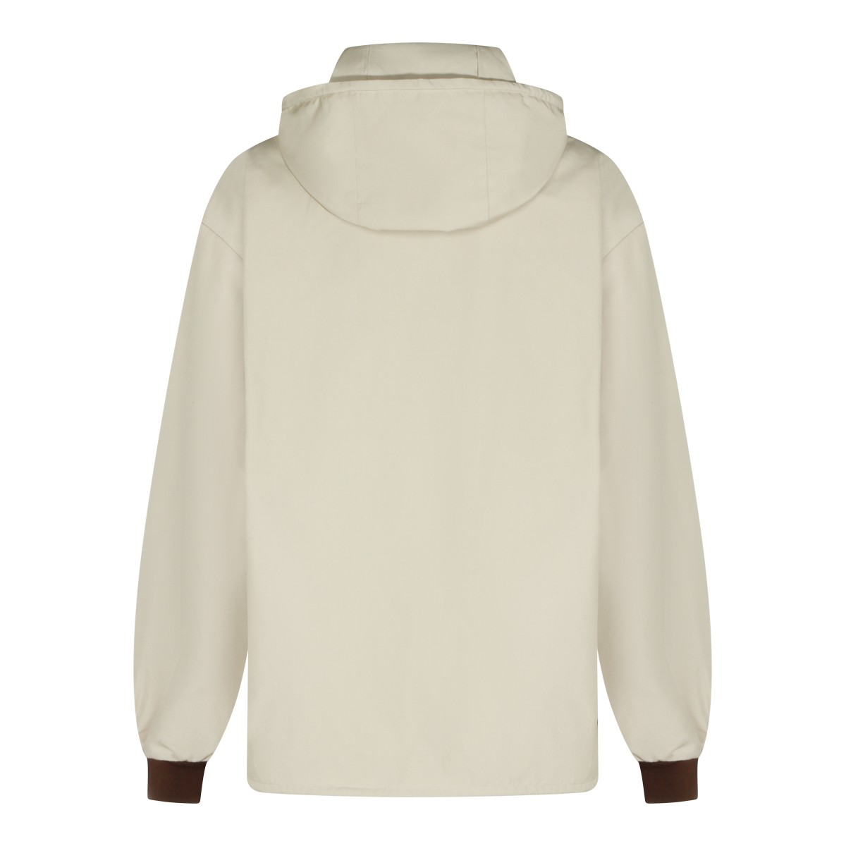 WHITE COTTON CASUAL JACKET