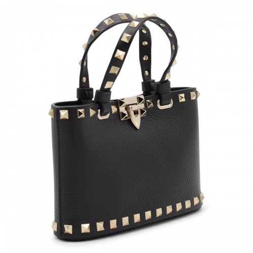 BLACK LEATHER ROCKSTUD MINI... 2