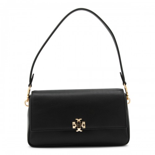 BLACK LEATHER SHOULDER BAG