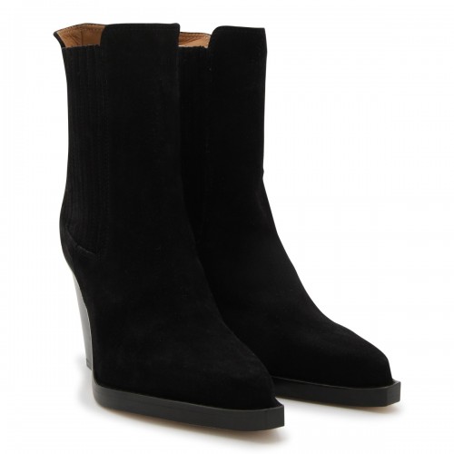 BLACK LEATHER DALLAS BOOTS 2