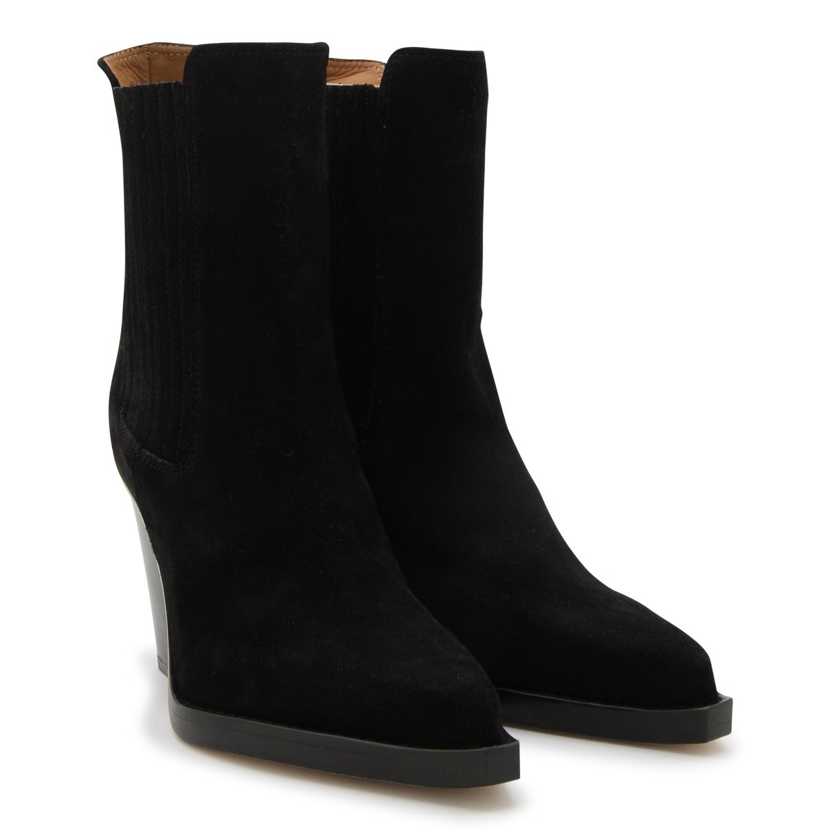 BLACK LEATHER DALLAS BOOTS