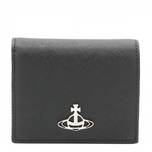 BLACK LEATHER WALLET