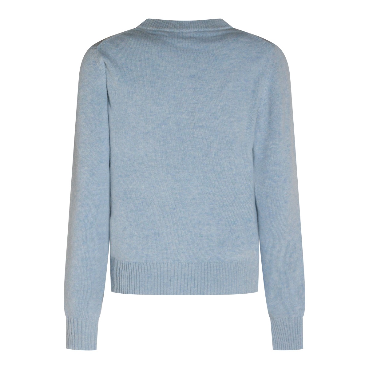 LIGHT BLUE WOOL KNITWEAR