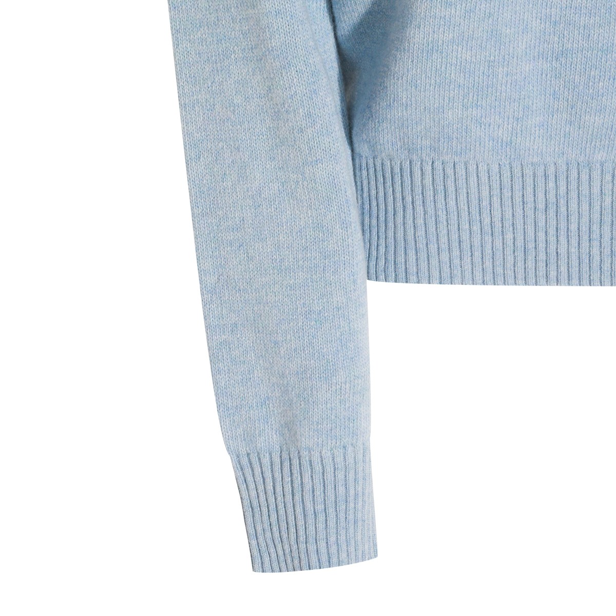 LIGHT BLUE WOOL KNITWEAR