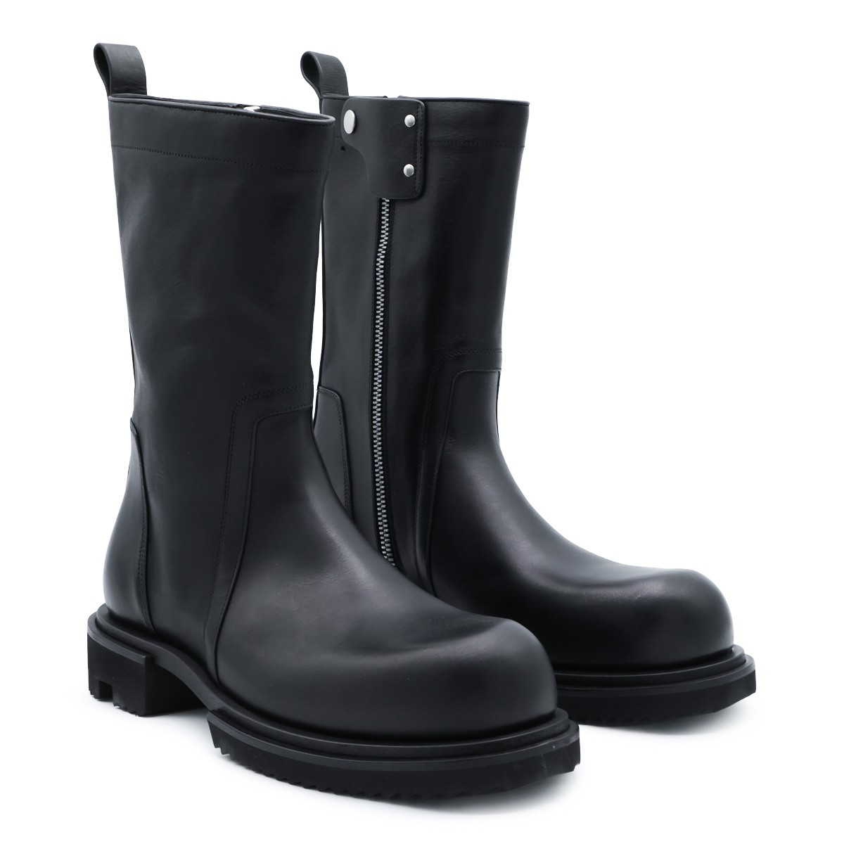 BLACK LEATHER CREEPER GABE BOOTS