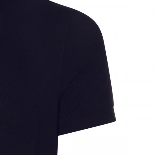 BLUE VISCOSE T-SHIRT