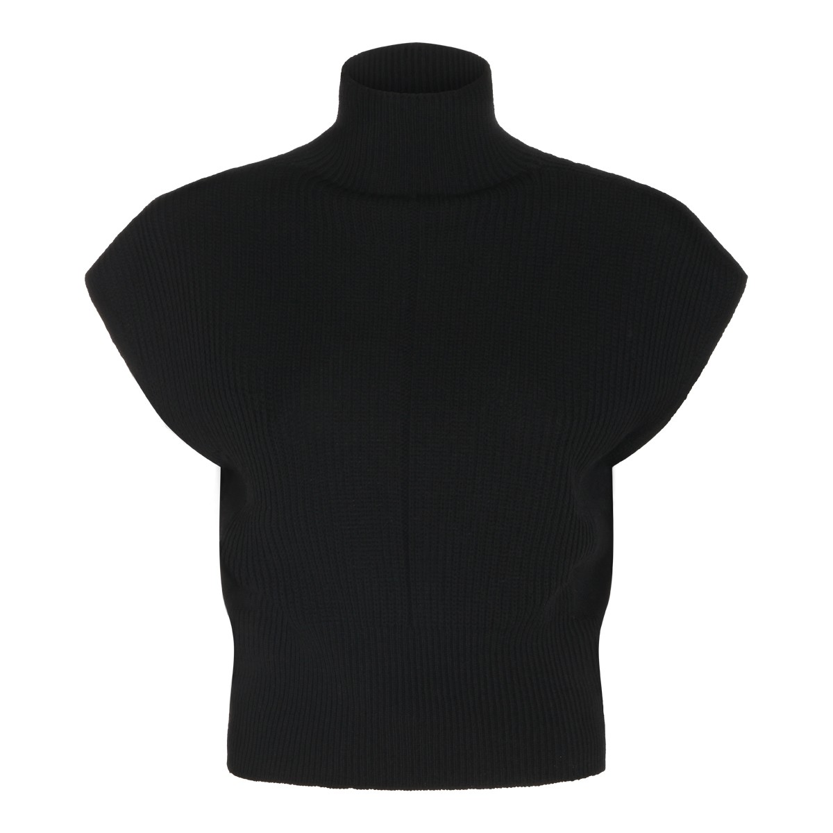 BLACK WOOL KNITWEAR