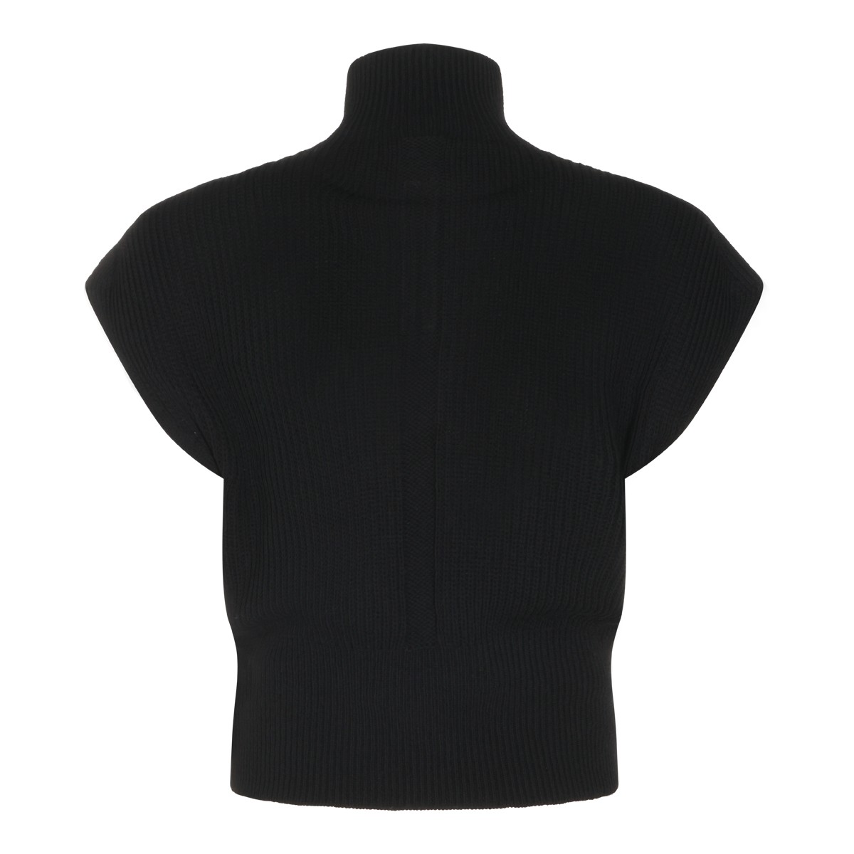 BLACK WOOL KNITWEAR