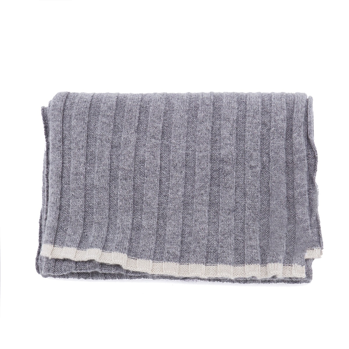GREY WOOL SCARF