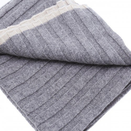 GREY WOOL SCARF 2