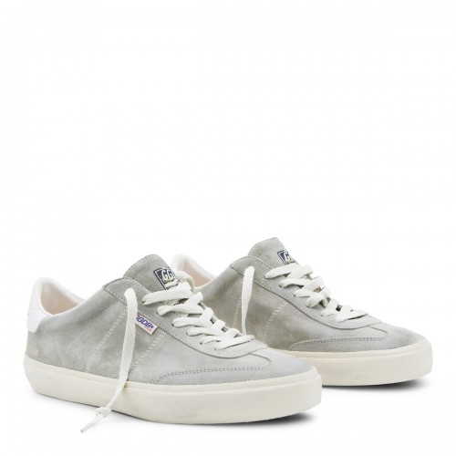 GREY LEATHER SOUL-STAR SNEAKERS