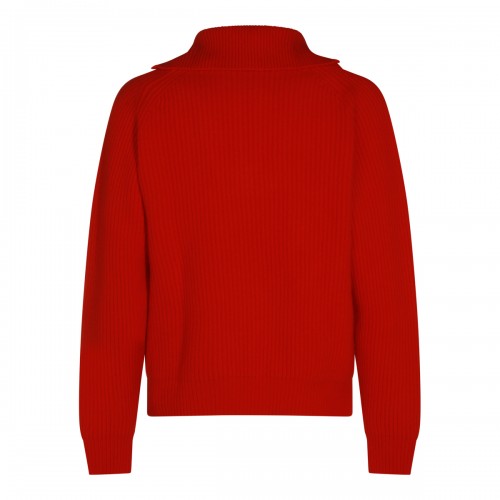 RED WOOL KNITWEAR