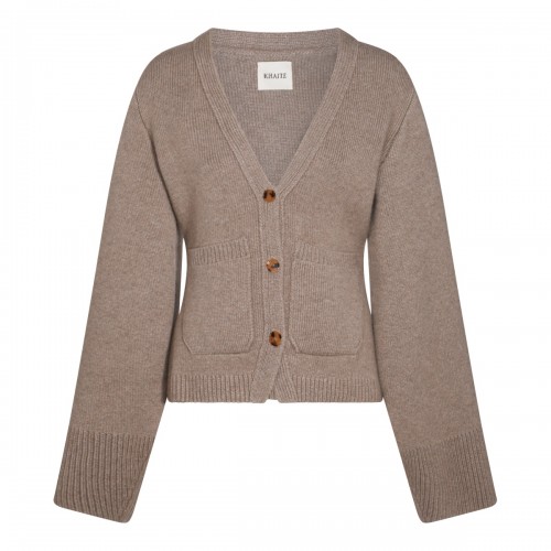 BEIGE CASHMERE KNITWEAR 