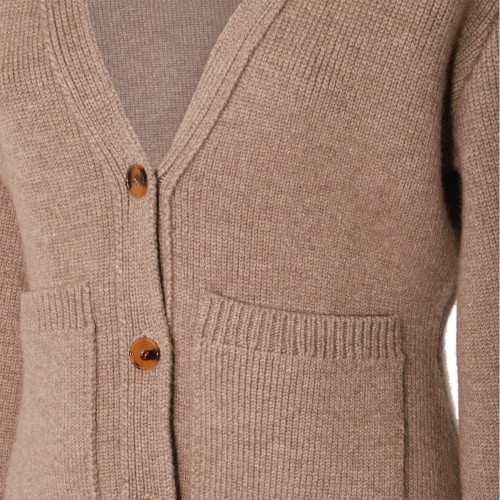 BEIGE CASHMERE KNITWEAR 