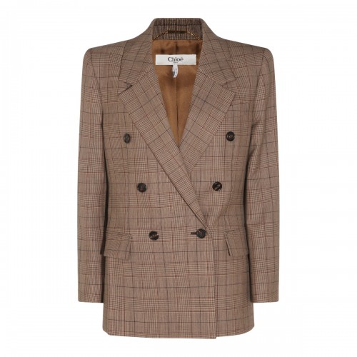 BROWN WOOL BLAZER