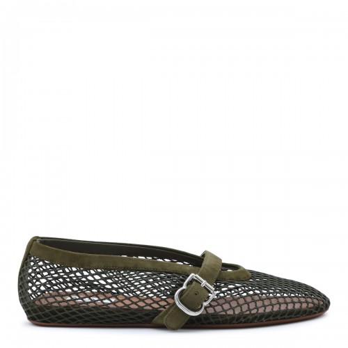 VERT CAMOUFLAGE FISHNET FLATS