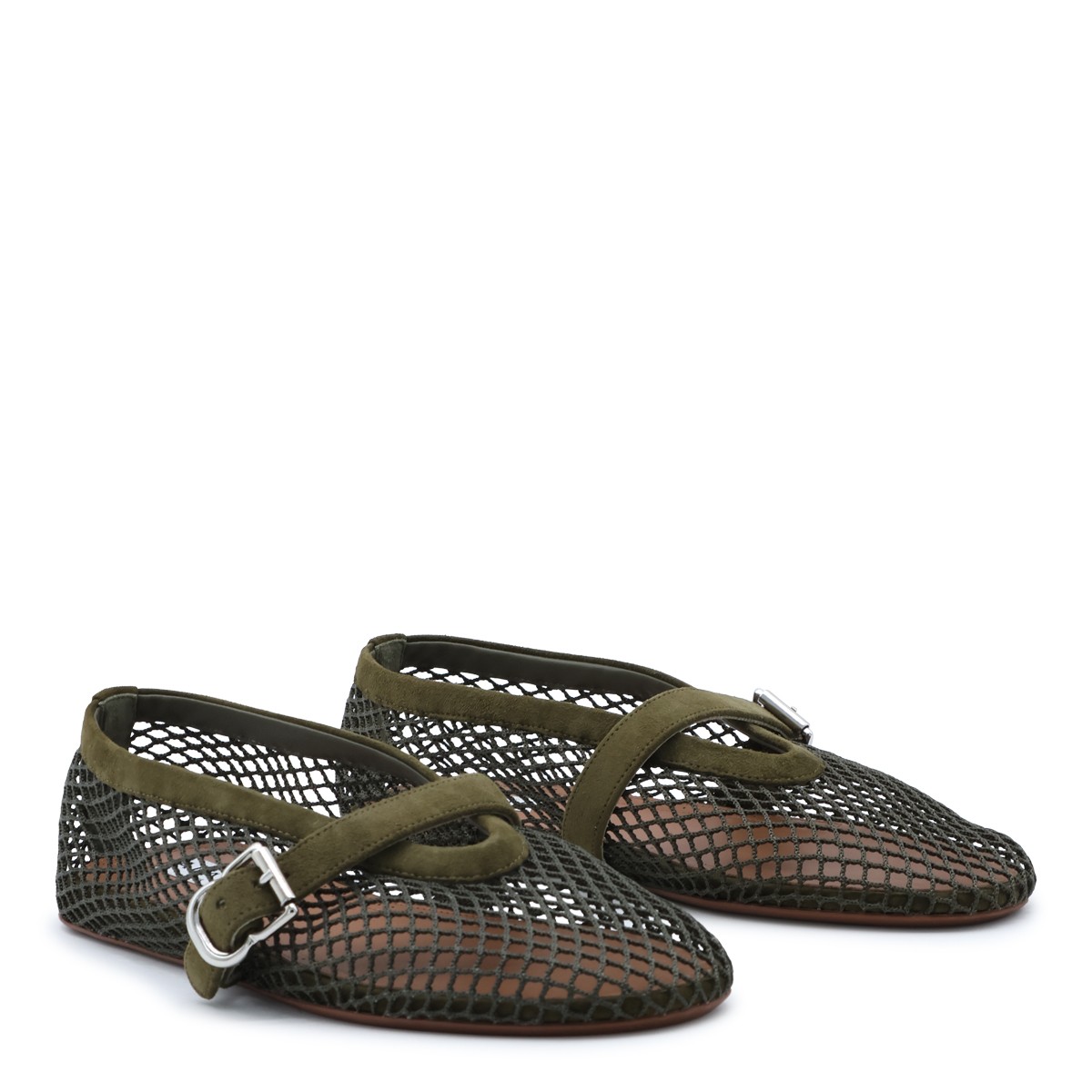 VERT CAMOUFLAGE FISHNET FLATS