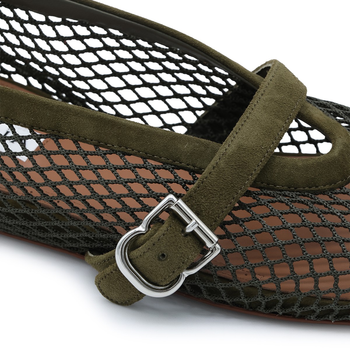 VERT CAMOUFLAGE FISHNET FLATS