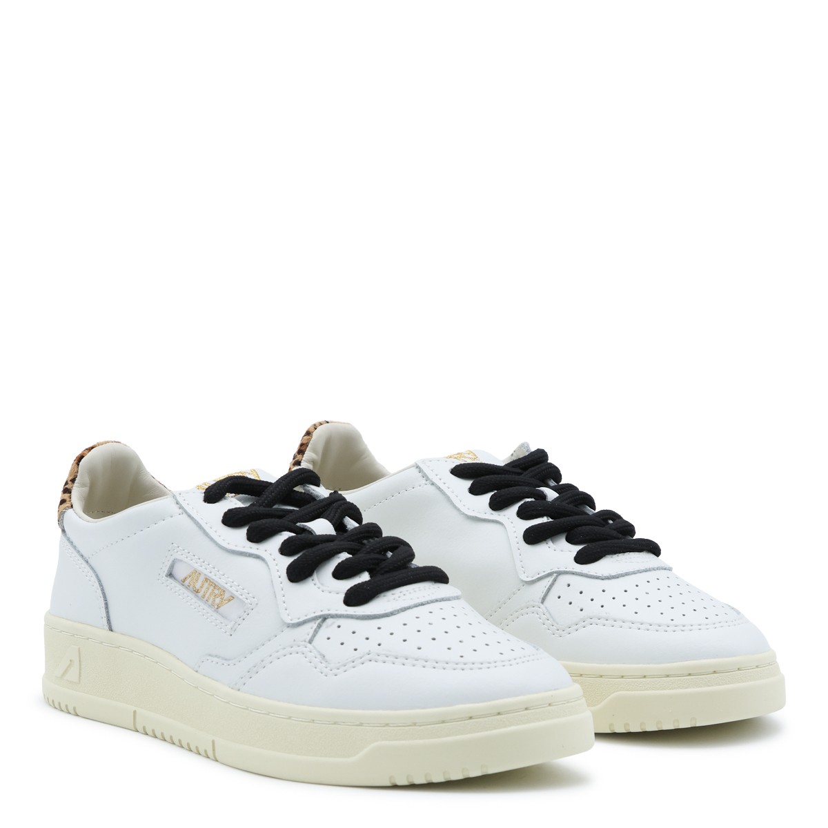ANIMALIER AND WHITE LEATHER MEDALIST...